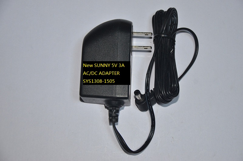 New SUNNY 5V 3A AC/DC ADAPTER SYS1308-1505 SYS1308-1505-W2 POWER SUPPLY